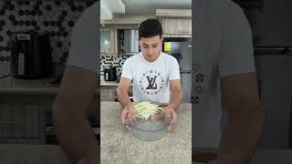 Suscríbete para llegar a la meta pasta de calabacín receta recetacocina shortsviral [upl. by Damal513]