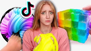 Trying the CRAZIEST Viral Tiktok Slime Hacks [upl. by Pansy]