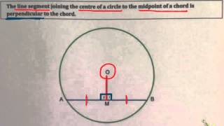 Circle Geometry Theorem 1 [upl. by Dalli95]