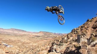 Brendan Fairclough 50 FOOT CANYON GAP REDBULL RAMPAGE [upl. by Hamlet]