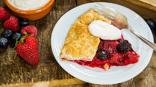 Recipe Cristinas Fresh Berry Crostata Home amp Family [upl. by Cresida]