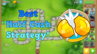 BTD6 Half Cash  Best Easy Strategy 2021 [upl. by Dnaletak97]