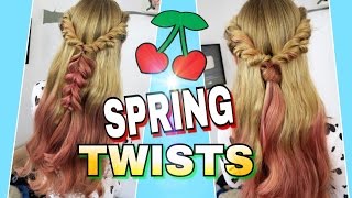 SPRING TWISTS 2 Frühlingsfrisuren coole Mädchen ZöpfeampFrisuren Anleitung [upl. by Morena]