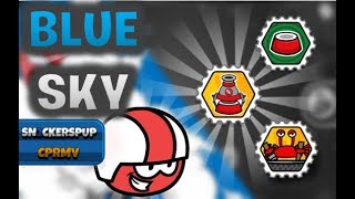 Puffle Launch Guide  Blue Sky All levels  Perfect Scores Club Penguin Rewritten [upl. by Neelloj]