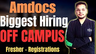 Amdocs Hiring 2023 Batch Freshers  OFF Campus Job Drive 2024  2023  2022 Batch Hiring  Freshers [upl. by Mailand]