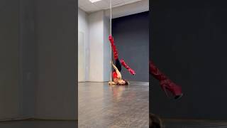 A shoulder stand variation ❤️ pole polecombo poleflow poledance polemoves [upl. by Els]