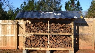 Firewood Storage From Pallets [upl. by Aseeram816]