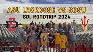 Arizona State Lacrosse SDSU Road Trip Vlog 2024 [upl. by Fawn]