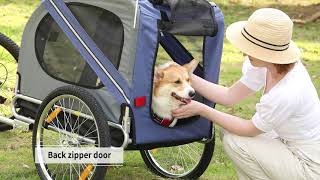 PawHut Foldable Pet Bicycle Trailer [upl. by Plumbo]