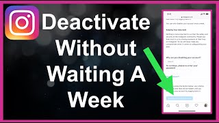 How To Deactivate Instagram Without Waiting A Week [upl. by Aikan]