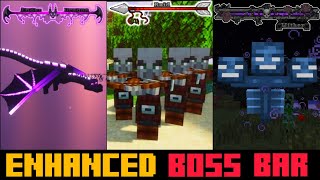 ✨ENHANCED BOSS BAR for BEDROCK  MINECRAFT PE 121 texturepack [upl. by Mcconnell]