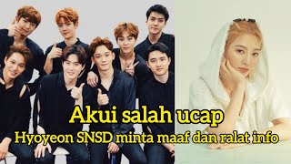 Dikira diskreditkan pencapaian EXO Hyoyeon minta maaf dan ralat info [upl. by Nguyen414]