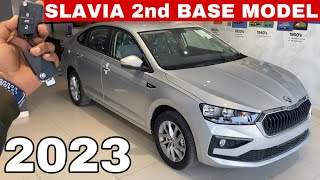 SKODA SLAVIA 2023 AMBITION SECOND BASE MODEL ❤️ SKODA SLAVIA 2023 🔥 REVIEW [upl. by Ahsaek]