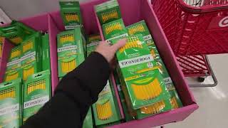 ASMR  Shop With Me For School Supplies 2024  Target Whispered Voiceover [upl. by Annyrb]