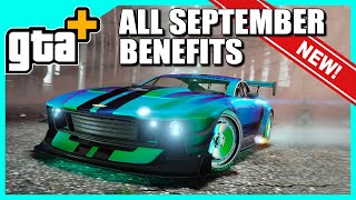 All New Benefits GTA Plus Members For September  GTA 5 Online [upl. by Ahsaz]