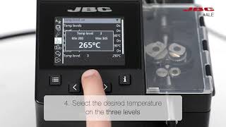 JBC  ALE AutomaticFeed Station How to set temperature levels [upl. by Okechuku]