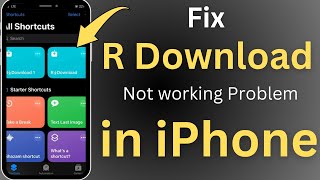 How to fix R Download Problem in iPhone  iOS 18 R Download not Working  2024 [upl. by Flss]