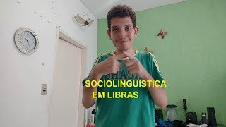 Sinal de SOCIOLINGUÍSTICA em Libras [upl. by Seiuqram]