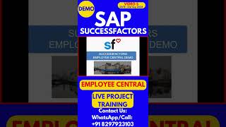 SAP SuccessFactors Employee Central Training 5 21st Sep 2024sapsuccessfactorstraining saptrainings [upl. by Aisek676]