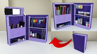 DIY Desktop Organizer Waste Paper  Pen Holder Organizer  Make Up Organizer  Jewellery Organizer [upl. by Tur]