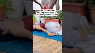 Get relief from back pain pankhurisrivastavayogini backpainreliefexercises backpainyoga yoga [upl. by Nylteak]