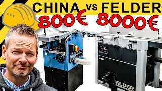 CHINA SCHROTT oder SCHNÄPPCHEN 800€ GÜDE vs 8000€ PROFI HOBEL im TEST  WERKZEUG NEWS 49 [upl. by Malvia440]