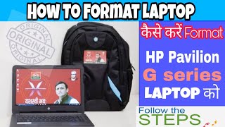 How to Format Hp Pavilion G Series Laptop  Follow Steps  Very Easy [upl. by Neelear921]