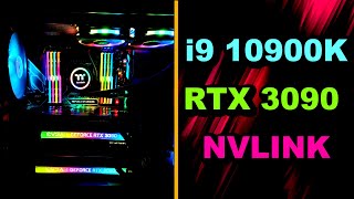 RTX 3090 SLI Benchmarks  Multi GPU Worth It  RTX 3090 and 10900k  RTX 3090 NVLINK  3090 SLI [upl. by Catarina]