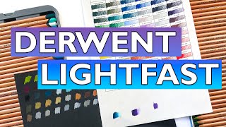 Derwent 72 Lightfast Colored Pencils Swatches and Review [upl. by Natiha]