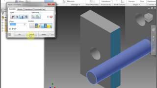 Autodesk Inventor 2013 Lesson 12 Additional Constraints [upl. by Phillie95]