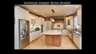 Leathered Antique Brown Granite and River Valley Granite in a Two Tone Kitchen [upl. by Goodrich]