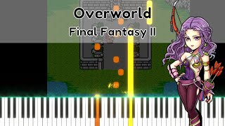 Main Theme  Final Fantasy II Piano Visualizer [upl. by Bevers]