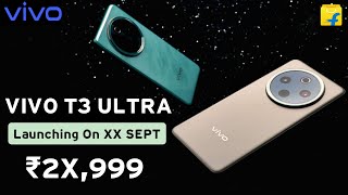 Vivo T3 Ultra 5G  India Launch  Vivo T3 Ultra Price in India amp Specs  New Flagship Killer 🔥 [upl. by Ykcir]