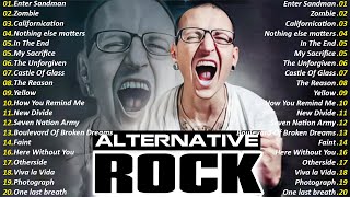 Top 100 Alternative Rock Songs of the 90s 2000s Linkin ParkColdplay Nirvana Green DayCreed05 [upl. by Neicul]