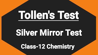 Tollens Test Silver mirror test class12 organic chemistryTest for aldehydes [upl. by Efrem168]