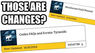 OCTOBER 2024 TYRANIDS CHANGES  Warhammer 40K Tyranids MFM amp Balance Dataslate October 2024 [upl. by Bannon]