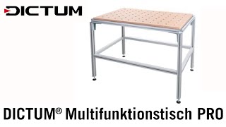 DICTUM® Multifunktionstisch PRO  Die vielseitige Arbeitsstation [upl. by Ariaes]