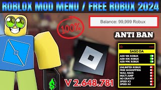 Roblox mod menu  Roblox hack  Unlimited Robux  Mod Apk Last updat 2024 [upl. by Atenahs]