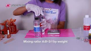 31 mixing ratio crystal glue teaching video [upl. by Atiuqcir]