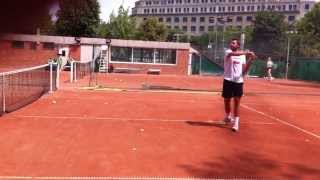 Stan Wawrinka practice 22 2011 [upl. by Esilanna]