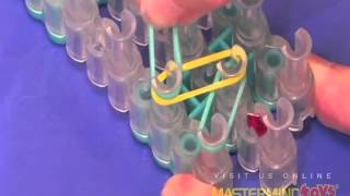 How To Make An Easy Loom Band Bracelet [upl. by Aitekram]