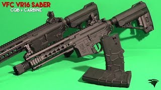 Review  VFC VR16 SABER CQB amp CARBINE  Raven Airsoft \ Airsoft Italia [upl. by Anica]