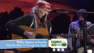 Willie Nelson amp Family  Help Me Make It Through the Night Live at Farm Aid 2024 [upl. by Eladroc]