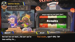 Splatoon 3  Bread VS Rice VS Pasta Aug 11th  Results [upl. by Attey600]