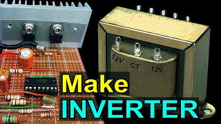 Make Inverter Using SG3524N IC amp MOSFET IRFZ44N or P55NF06  300W Inverter Schematic Circuit Diagram [upl. by Ortensia260]