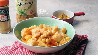 Curry de coliflor y garbanzos [upl. by Caitrin]