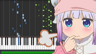 Aozora no Rhapsody  Kobayashisan Chi no Maid Dragon 小林さんちのメイドラゴン OP Piano Synthesia [upl. by Aneerehs802]