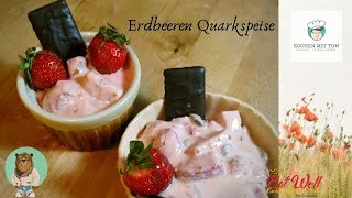 Quark Speise mit Minz Schoki kreatives u einfaches Dessert Kochen mit Tom [upl. by Amando]