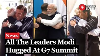 From Macron To Zelensky Heres Everyone PM Modi Hugged At G7 Summit 2024 [upl. by Ysak242]