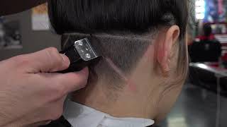 Haircut Tutorial of a undercut with hair designs EXTREMELY SIMPLE ANYONE CAN DO IT [upl. by Trebled]